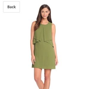 BCBGMaxazria Amelie Sleeveless Drape Dress